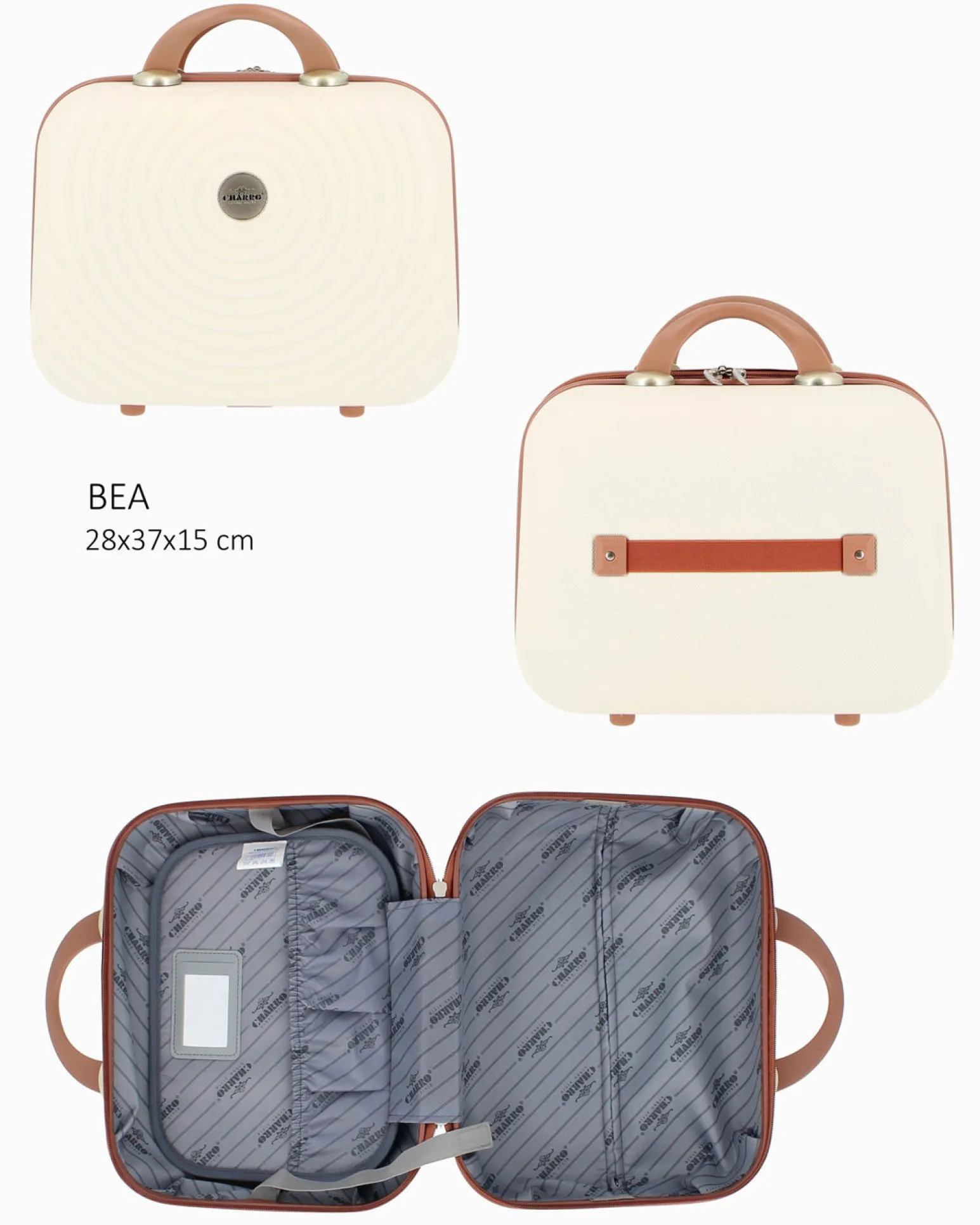 CHARRO - TROLLEY BEIGE 4 RUOTE IN ABS