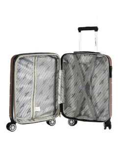 CHARRO- Trolley in ABS a righe orizzontali con 4 ruote doppie