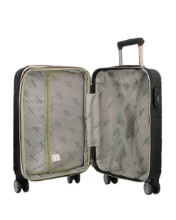 CHARRO - TROLLEY IN ABS A RIGHE ORIZZONTALI CON 4 RUOTE DOPPIE