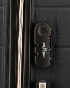 CHARRO - TROLLEY IN ABS A RIGHE ORIZZONTALI CON 4 RUOTE DOPPIE