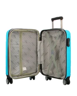 CHARRO - TROLLEY IN ABS A RIGHE ORIZZONTALI CON 4 RUOTE DOPPIE