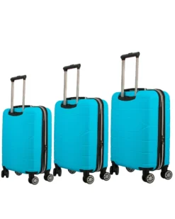 CHARRO - TROLLEY IN ABS A RIGHE ORIZZONTALI CON 4 RUOTE DOPPIE