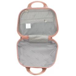 CHARRO- Trolley in ABS a righe verticali con 4 ruote doppie e angoli effetto lucido