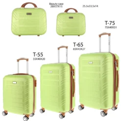 CHARRO- Trolley in ABS con 4 ruote doppie ed espansione