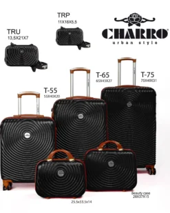 CHARRO - TROLLEY IN ABS E 4 RUOTE DOPPIE