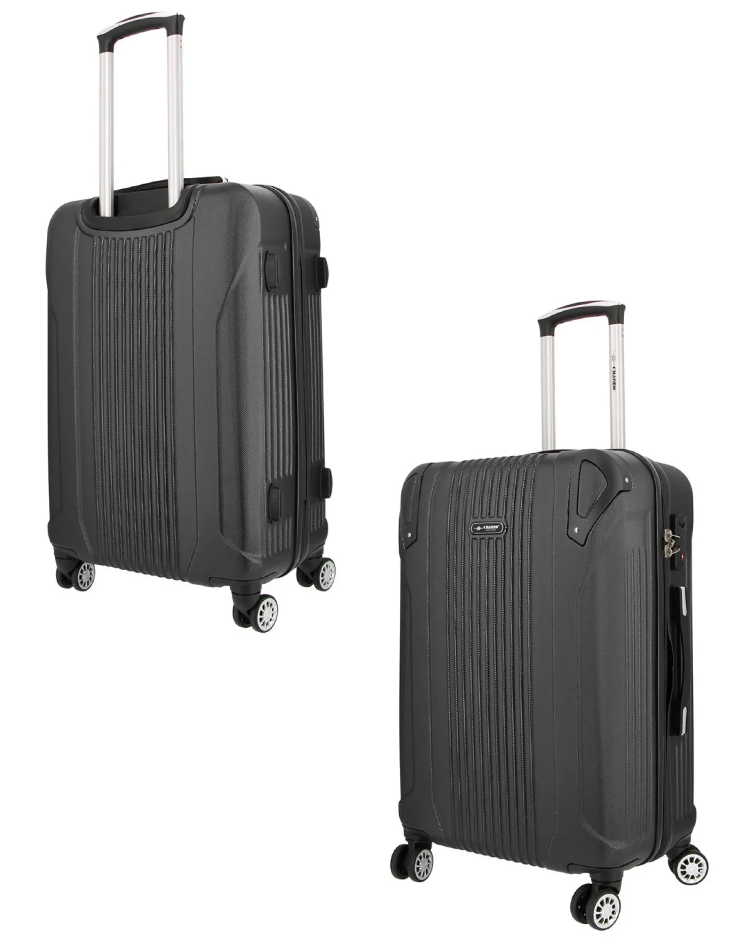 CHARRO - TROLLEY NERO IN ABS 4 RUOTE