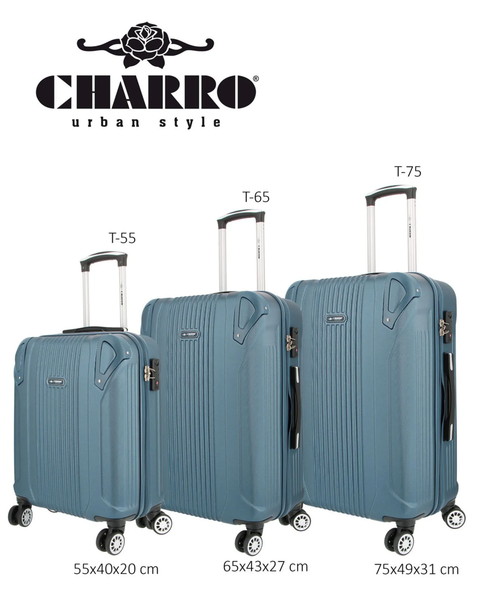 CHARRO - TROLLEY PETROLIO IN ABS 4 RUOTE