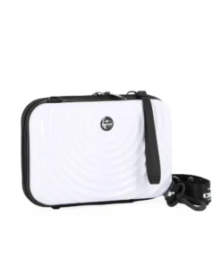 CHARRO - Trousse bianca con tracolla regolabile removibile