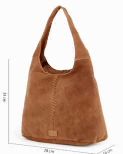 CHESTER POLO ACADEMY - Borsa sacca cuoio scamosciata in VERA PELLE