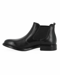 CLASS MAN - Beatles nero in VERA PELLE