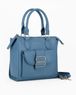 CORTINA POLO STYLE - Borsa due manici avio con tasca frontale con doppia fibbia sulla patta, tracolla removibile