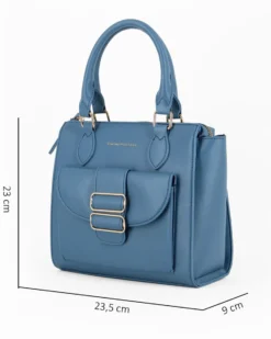 CORTINA POLO STYLE - Borsa due manici avio con tasca frontale con doppia fibbia sulla patta, tracolla removibile