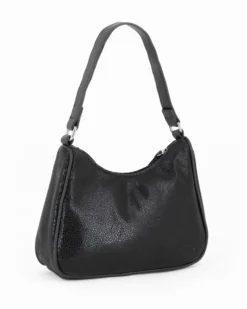 CORTINA POLO STYLE - Minibag nera con tracolla removibile