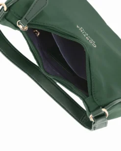 CORTINA POLO STYLE - Minibag verde con tracolla removibile