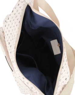 CORTINA POLO STYLE - Tracolla taupe loggata con tasca frontale e taschini laterali elasticizzati
