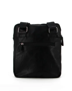 COVERI COLLECTION - Borsello nero con doppia tasca frontale