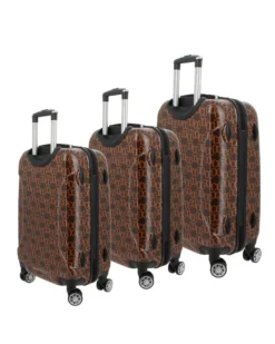 COVERI COLLECTION - TROLLEY IN ABS STAMPA LOGO CON 4 RUOTE DOPPIE