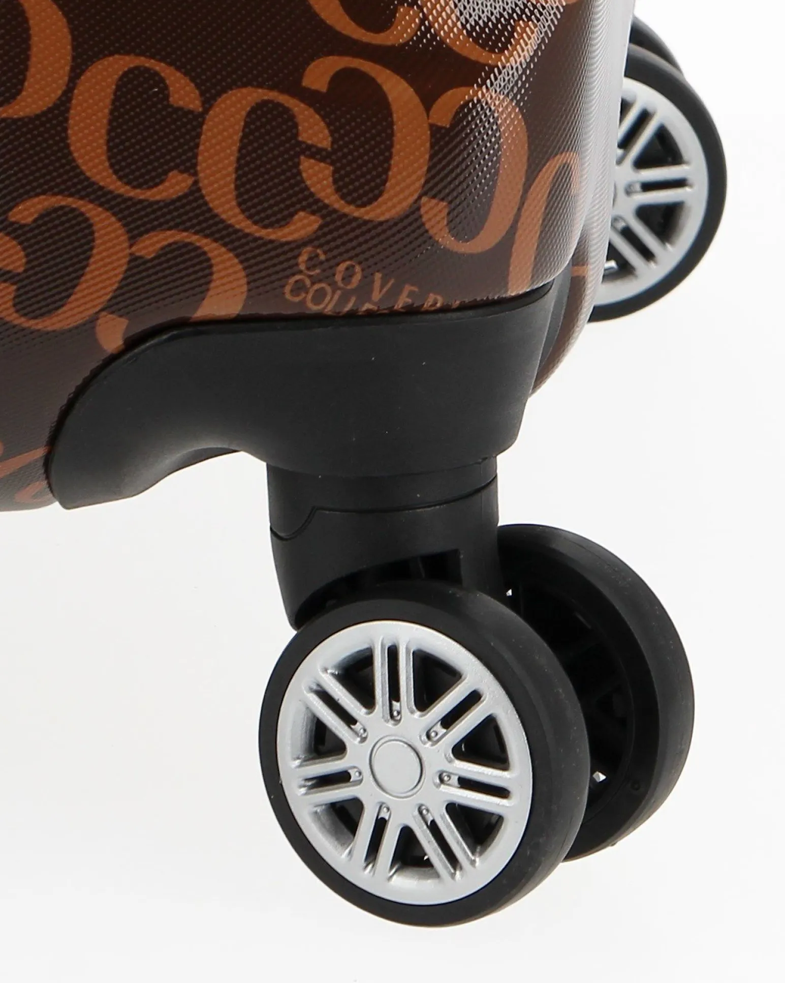 COVERI COLLECTION - TROLLEY IN ABS STAMPA LOGO CON 4 RUOTE DOPPIE