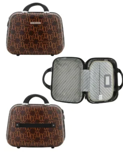 COVERI COLLECTION - TROLLEY IN ABS STAMPA LOGO CON 4 RUOTE DOPPIE