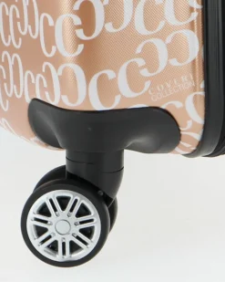 COVERI COLLECTION - TROLLEY IN ABS STAMPA LOGO CON 4 RUOTE DOPPIE