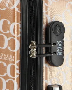 COVERI COLLECTION - TROLLEY IN ABS STAMPA LOGO CON 4 RUOTE DOPPIE