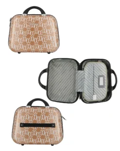 COVERI COLLECTION - TROLLEY IN ABS STAMPA LOGO CON 4 RUOTE DOPPIE
