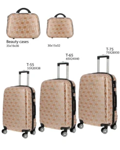 COVERI COLLECTION - TROLLEY IN ABS STAMPA LOGO CON 4 RUOTE DOPPIE