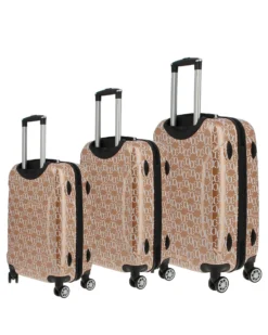 COVERI COLLECTION - TROLLEY IN ABS STAMPA LOGO CON 4 RUOTE DOPPIE