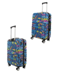 COVERI COLLECTION - Trolley in ABS stampa scritte e disegni multicolor