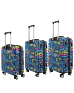 COVERI COLLECTION - Trolley in ABS stampa scritte e disegni multicolor