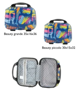 COVERI COLLECTION - Trolley in ABS stampa scritte e disegni multicolor