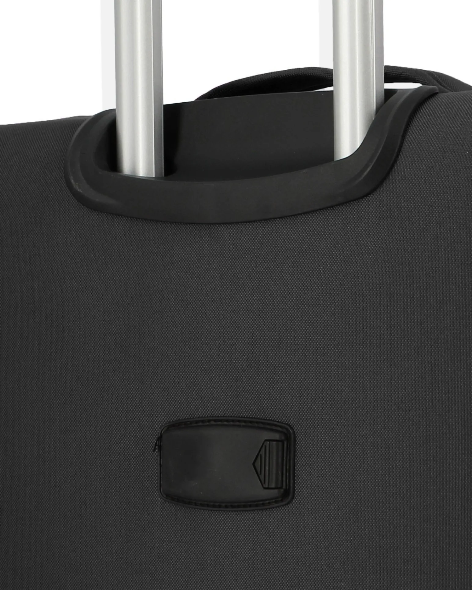 COVERI COLLECTION - TROLLEY NERO IN TESSUTO ESPANDIBILE CON DOPPIA TASCA FRONTALE
