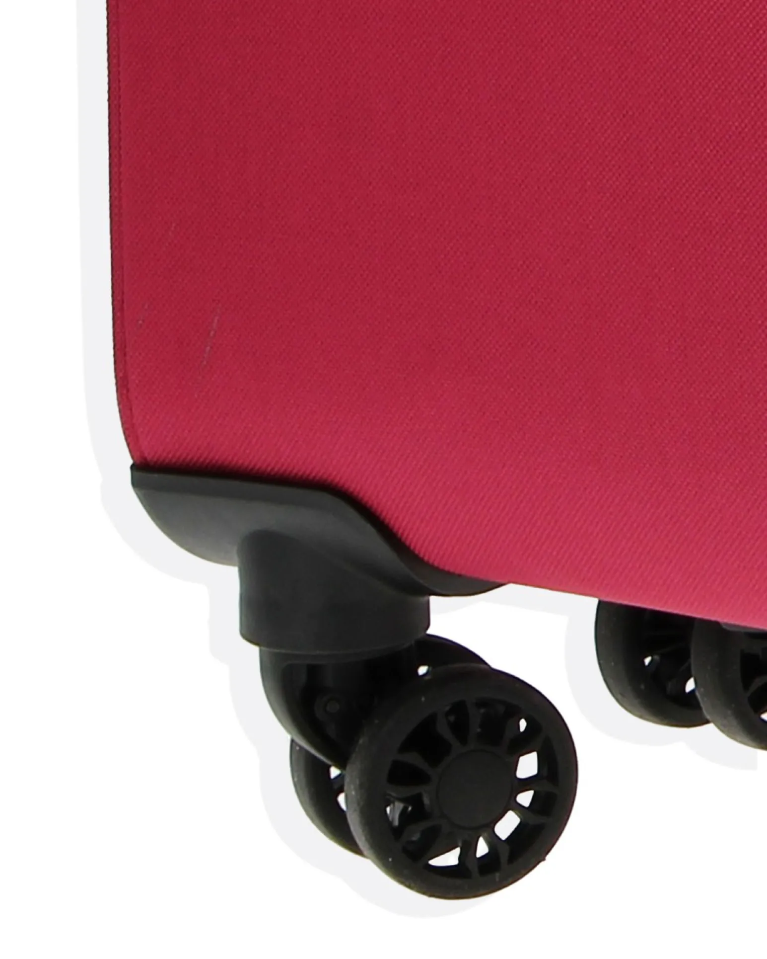 COVERI COLLECTION - TROLLEY ROSSO IN TESSUTO ESPANDIBILE CON DOPPIA TASCA FRONTALE