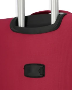 COVERI COLLECTION - TROLLEY ROSSO IN TESSUTO ESPANDIBILE CON DOPPIA TASCA FRONTALE