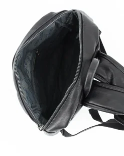 COVERI COLLECTION - ZAINO UFFICIO NERO CON TASCA OVALE E UNA FRONTALE