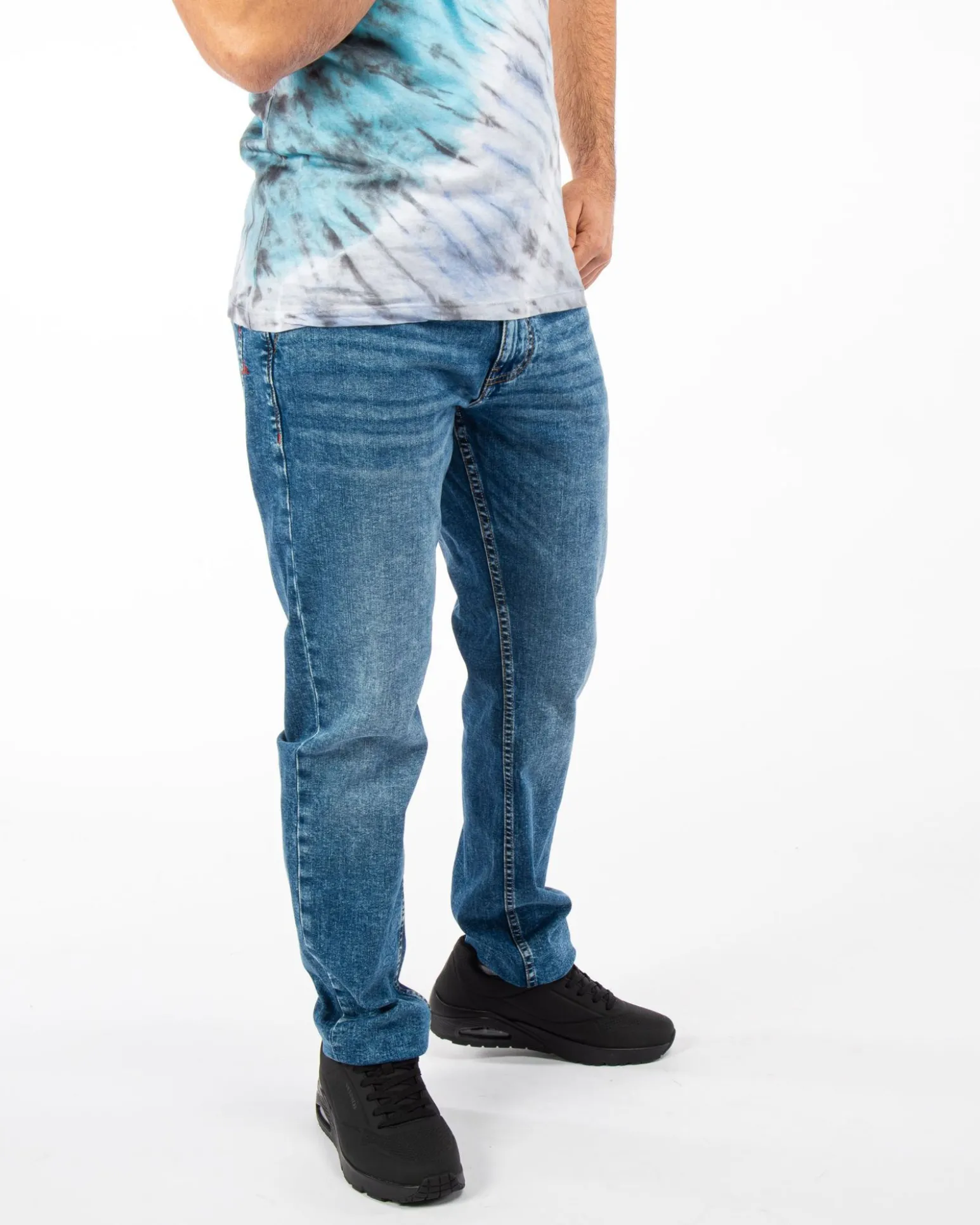 COVERI MOVING - JEANS 5 TASCHE PROFILO TASCA ROSSO