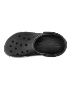 CROCS - SABOT BAYABAND CLOG  NERO CON DETTAGLI BIANCHI DA UOMO, 205089