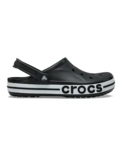 CROCS - SABOT BAYABAND CLOG  NERO CON DETTAGLI BIANCHI DA UOMO, 205089