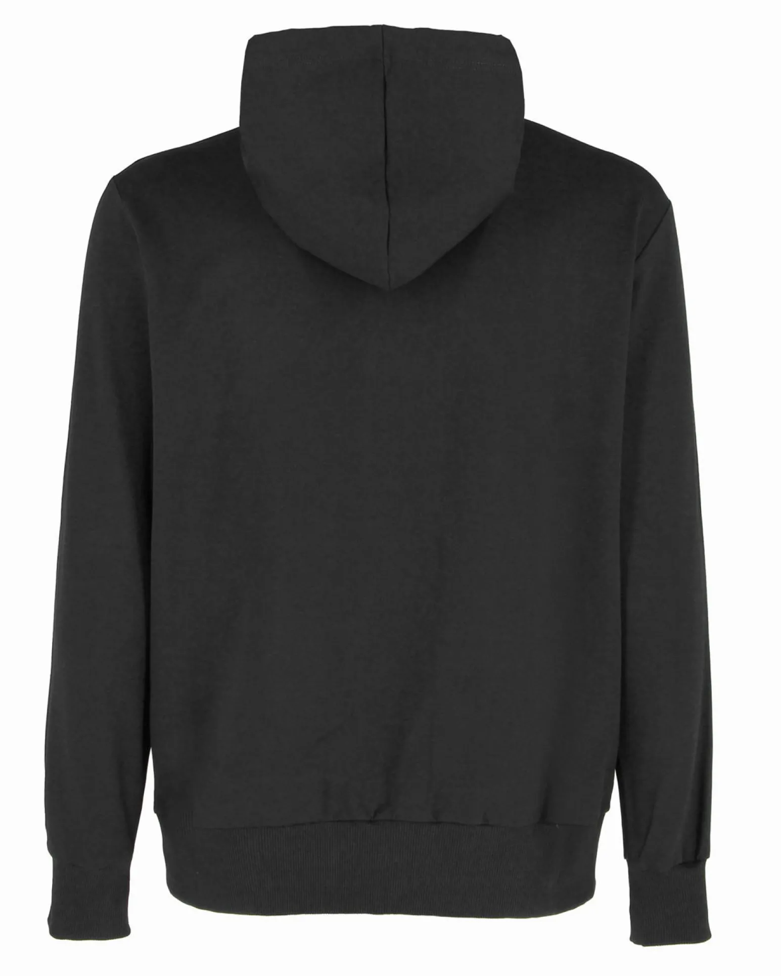 CUBA 10 - Felpa nera con cappuccio e zip in cotone