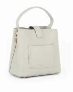 DAVID JONES - Borsa a mano verde con pattina e tre scomparti principali, tracolla removibile