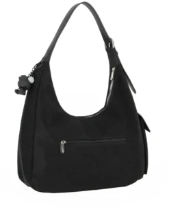 DAVID JONES - Borsa hobo a spalla nera con tasca laterale