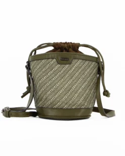 DAVID JONES - Tracollina secchiello verde con trama stampata
