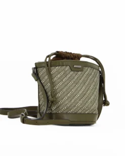 DAVID JONES - Tracollina secchiello verde con trama stampata