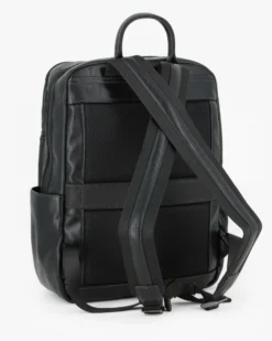 DAVID JONES - Zaino nero con doppia  tasca frontale e due taschini laterali