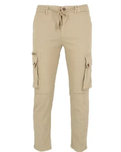 D-INFINITIVE - Pantalone cargo beige regular fit