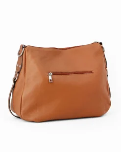 DIVAS - Borsa cuoio con tracolla nastro in VERA PELLE - MADE IN ITALY