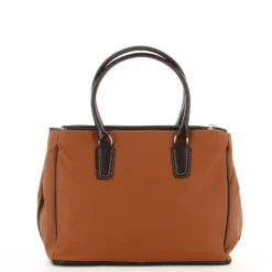 DIVAS - Borsa due manici cuoio in VERA PELLE con zip orizzontale frontale, MADE IN ITALY