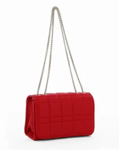 DIVAS - Borsa rossa da donna  con patta