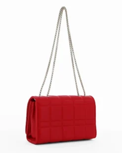 DIVAS - Borsa rossa da donna  con patta
