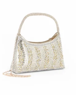 DIVAS - Minibag oro in strass, catenina removibile